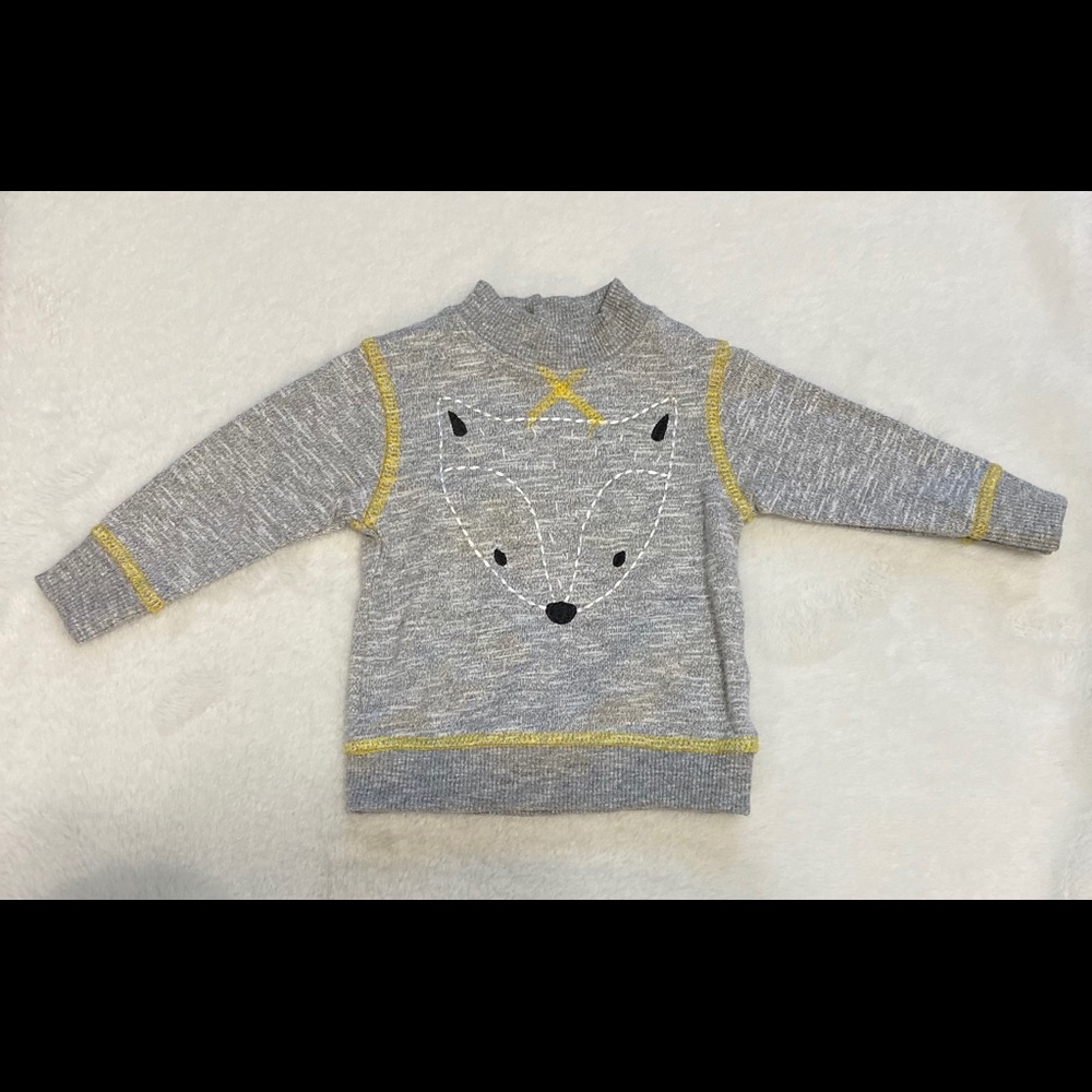 Fox Sweatshirt Size 0-3 months